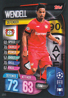 Wendell Bayer 04 Leverkusen 2019/20 Topps Match Attax CL #LEV5